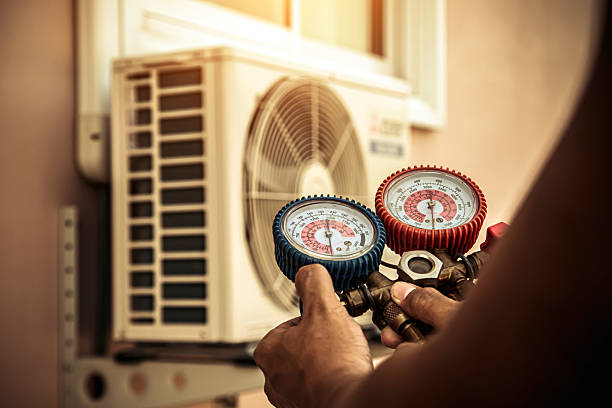 Professional Hvac technician working in Clifton, VA